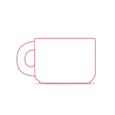 Objects Coffee Mugs Felt Fat Cappuccino Cup Digital Sketch Svg Design, Free Vectors File